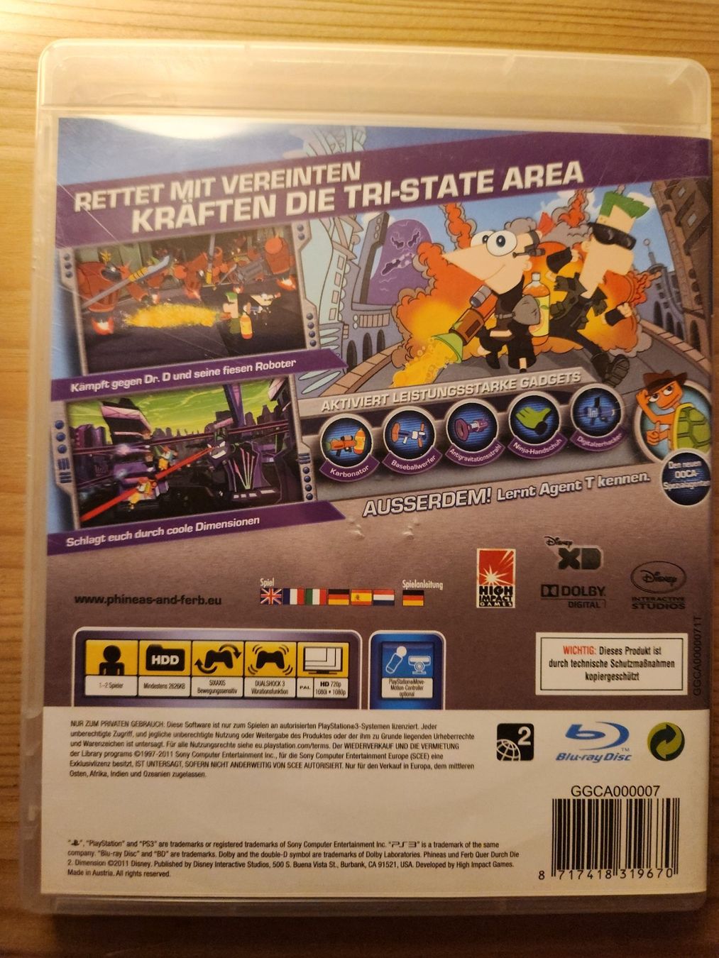 Giochi: PS3 - Phineas und Ferb - Quer durch die 2. Dimension – Usato da Kandergrund venduto da BSD83 1