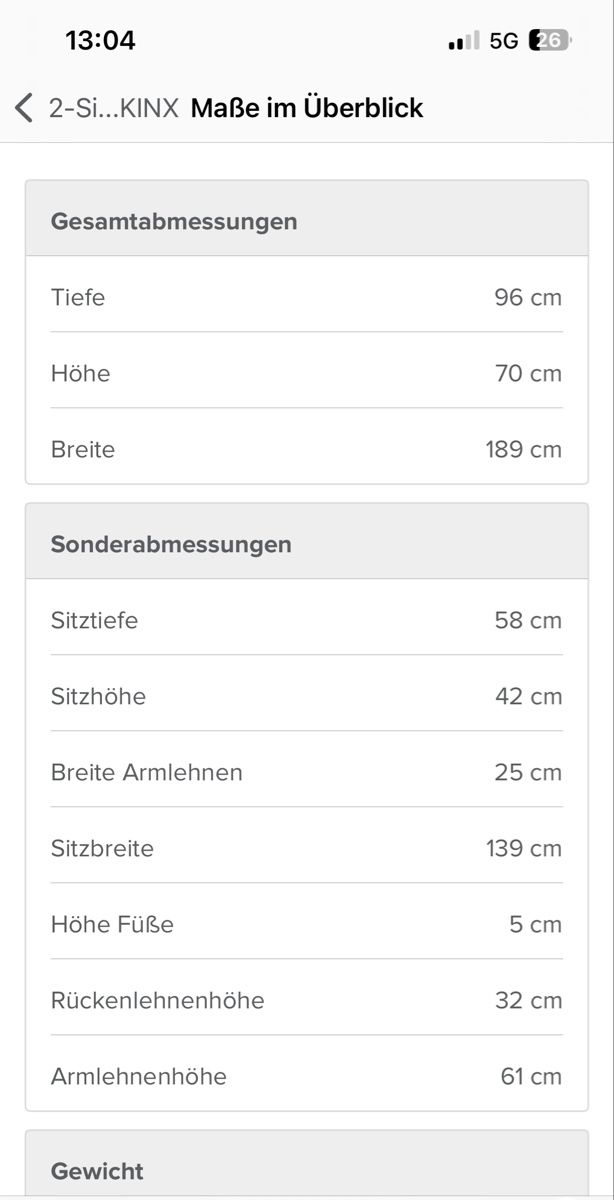 Divani: Schönes 2-er Sofa , Grau, 1. Jahr gebraucht – Nuovo e nell'imballaggio originale da Schaffhausen venduto da joa_6wmh 3