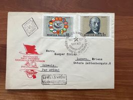 Ungarn Magyar 1957 FDC auf Erstagsbrief (M321)