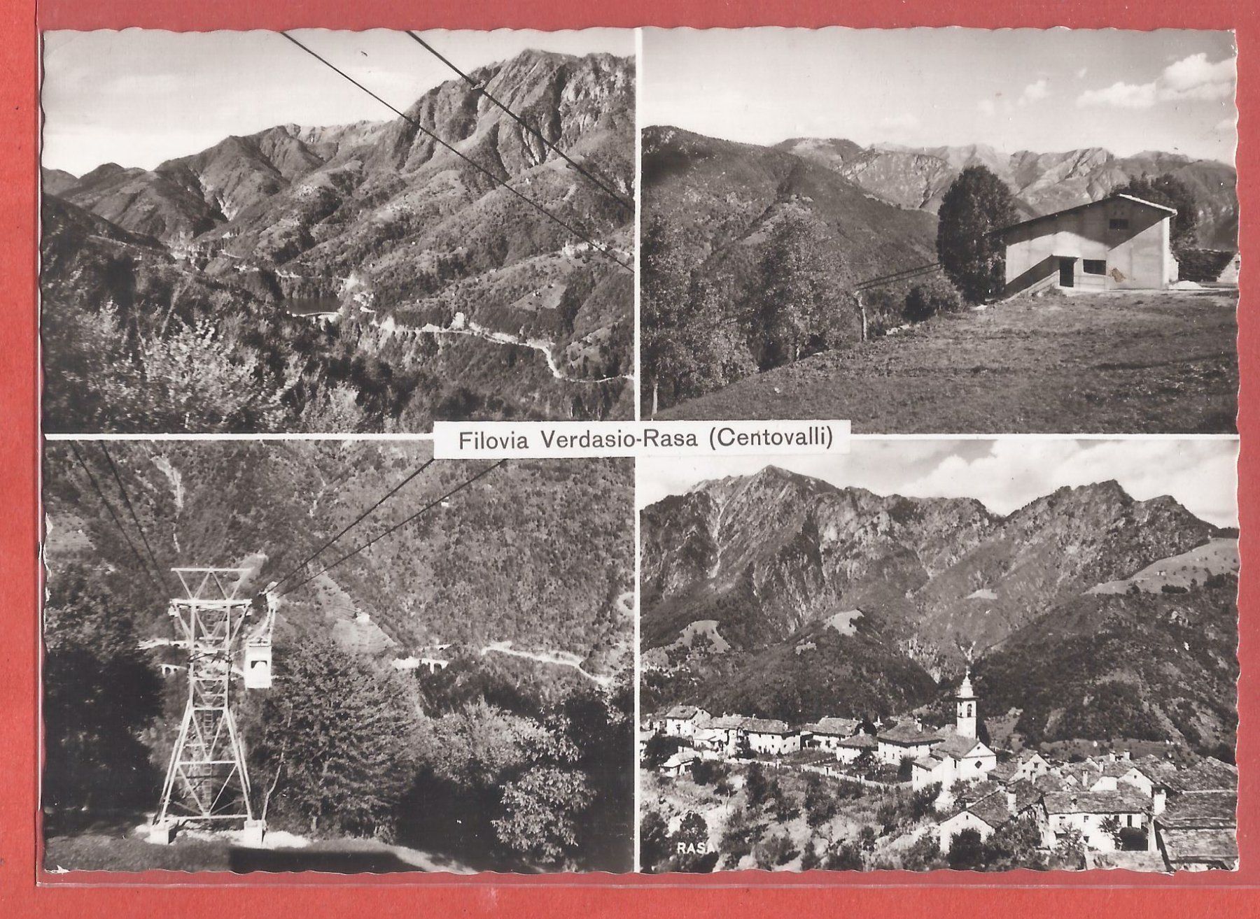 Cartoline postali: Seilbahn - Filova Verdasio-Rasa im Centovalli - 1965 – Usato da Fislisbach venduto da Porano
