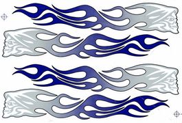 Flammen Aufkleber Sticker 1 Bogen 27 x 18 cm Tuning ST244