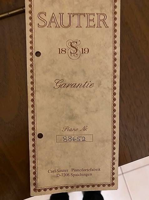 Strumenti musicali: Piano droit Sauter 1987 – Usato da Lausanne venduto da wiggin7708 2