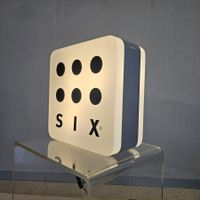 SIX Leuchtreklame Mode Shop Label Lampe Lightbox beidseitig