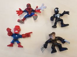 4 x Marvel legends Minifiguren  (Wolverine,Spiderman, etc)