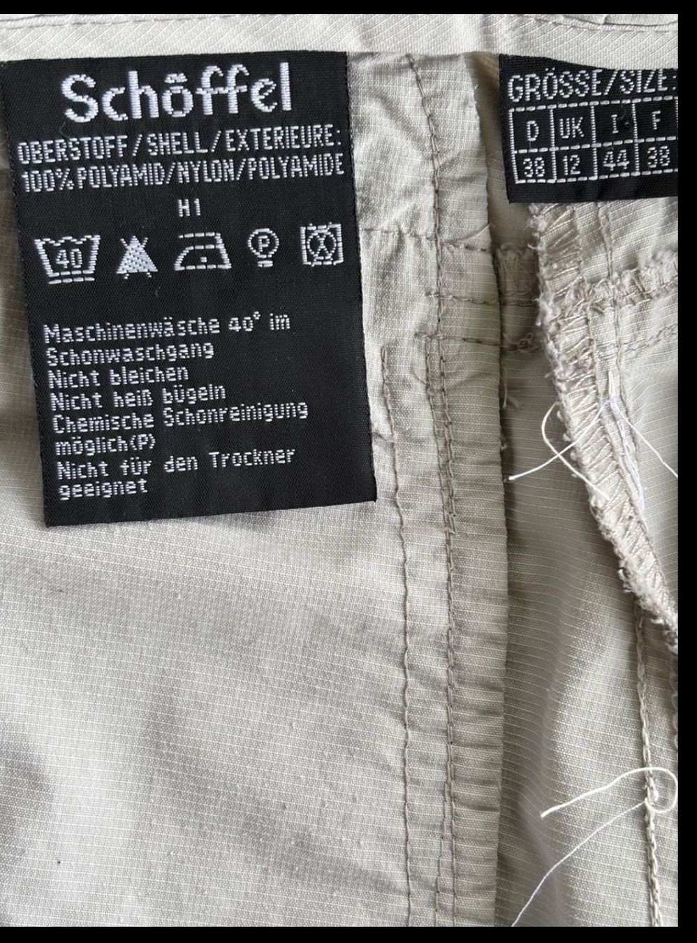 Schoeffel Pantaloni: Schöffel Pants Challenge, Gr. 38, beige – Difettoso da Baar venduto da leszek_wo 5