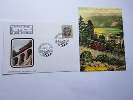 Envel. philat. et cartes souvenir Funiculaire Mt-Soleil
