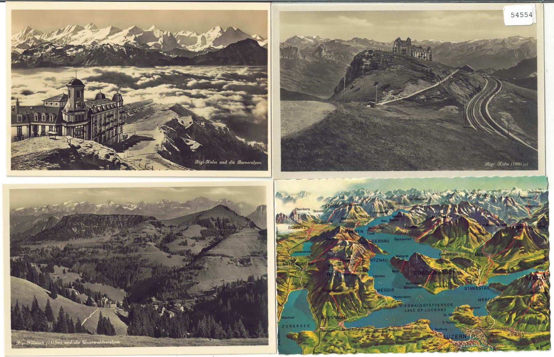 Cartes postales: 4 AK - Rigi – D'occasion à Ettingen par Kartenplanet
