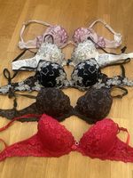 5er Set schicke BHs mit Spitze 