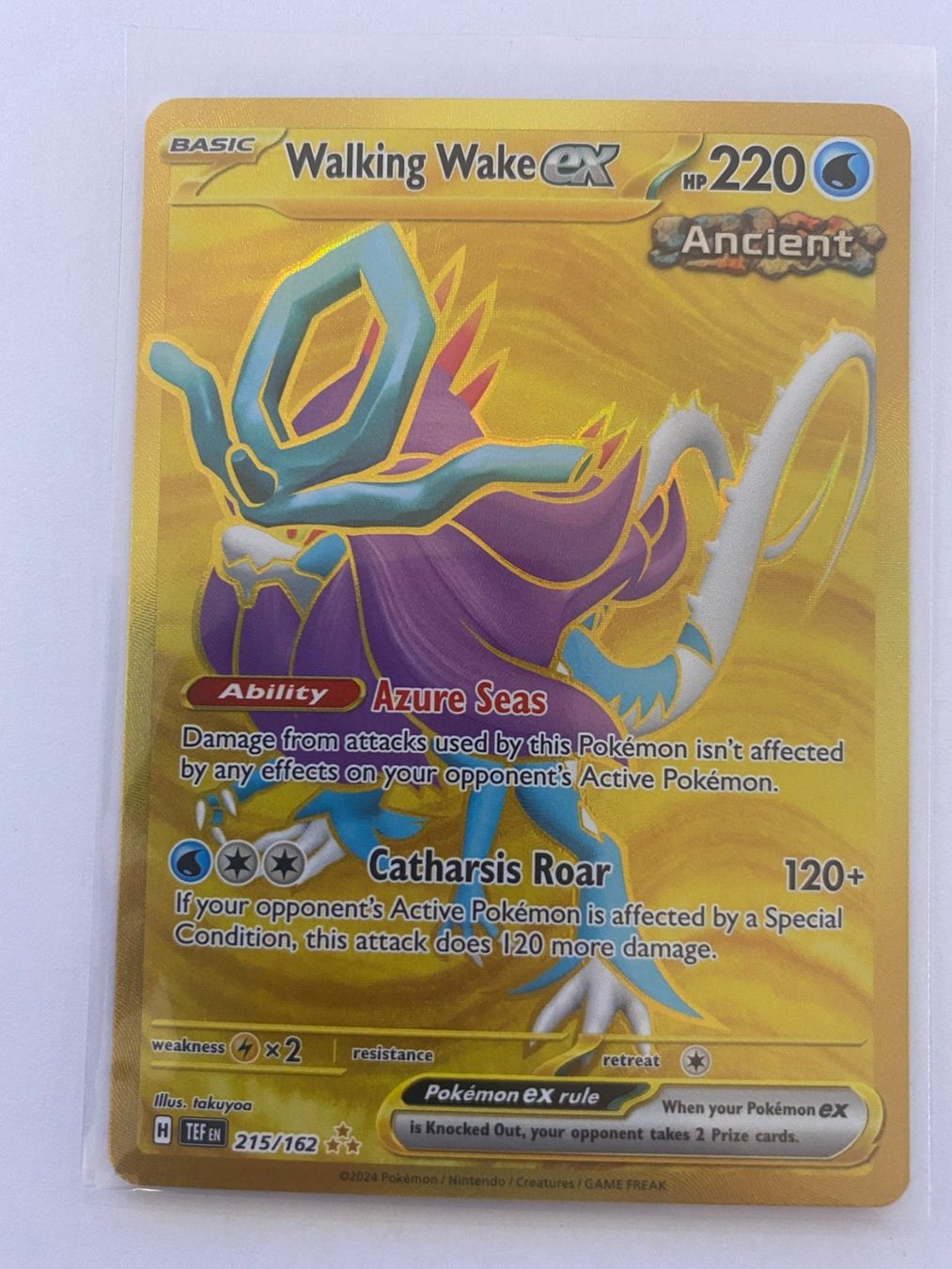 Pokémon Carte collezionabili: Pokemon Walking Wake EX 215/162 Temporal Forces EN – Nuovo (secondo la descrizione) da Weingarten-Kalthäusern venduto da McGmavlo