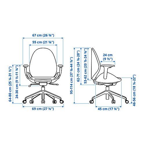 Ikea Stühle: IKEA HATTEFJÄLL Drehst/Arml GUNNARED rot/weiß – Neu und originalverpackt aus Rothenburg von IKEA_Rothenburg 1