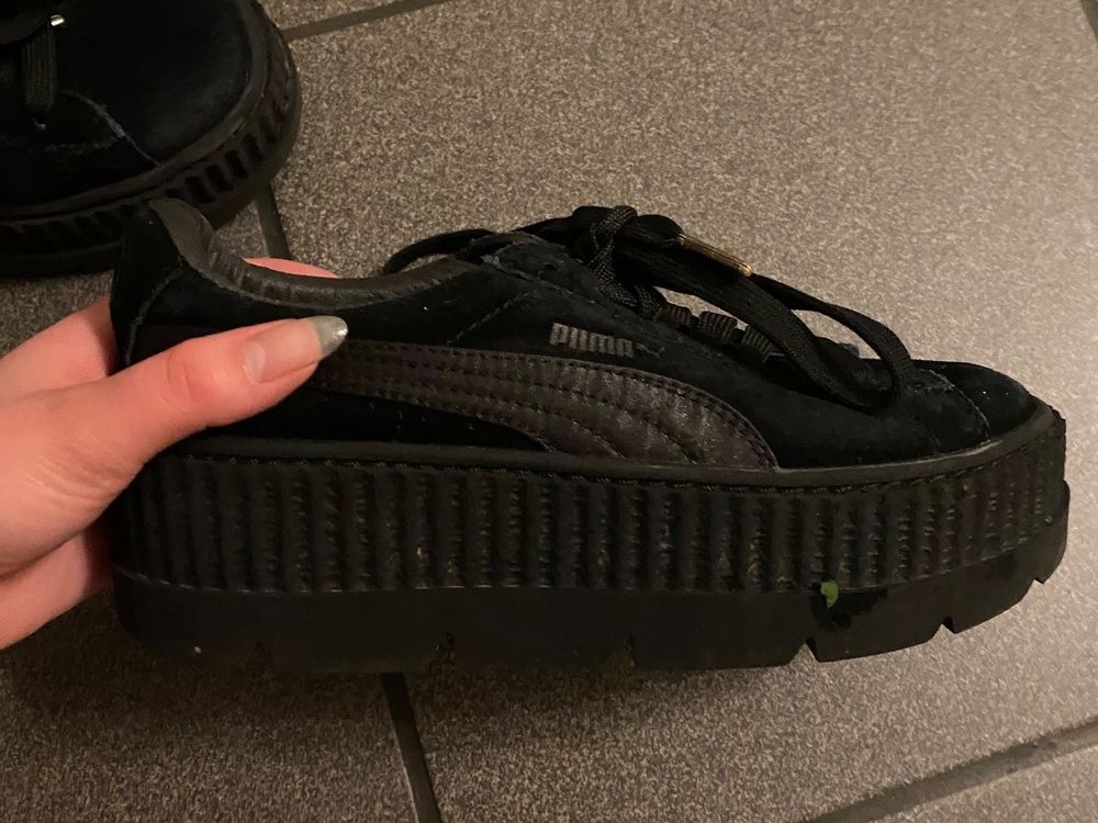 Puma fenty cleated creepers noir online