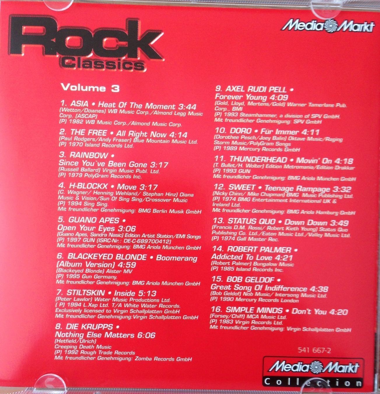 CD: 4 x CD Rock Songs mit 6 CDs – Usato da Eglisau venduto da felix_ch 3