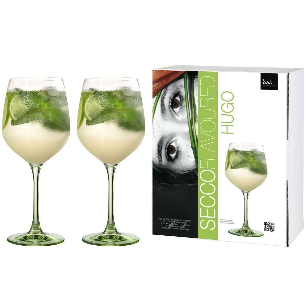 Bicchieri: 2 Stk. EISCH Hugo Glas Secco Flavoured grün – Nuovo e nell'imballaggio originale da Kägiswil venduto da pebart 1