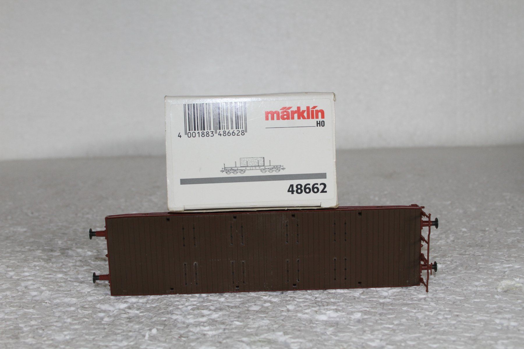 Märklin Modellini di ferrovie: MÄRKLIN_48662 FS Schwerlastwagen mit Marmor Block – Usato da Triesen venduto da cor_62ts 5