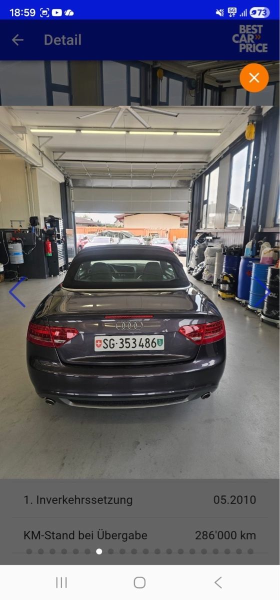 Audi Automobili: Audi A5 Cabrio 3.0TDI S-Line Automat – Usato da Flawil venduto da neu_7wrf 4