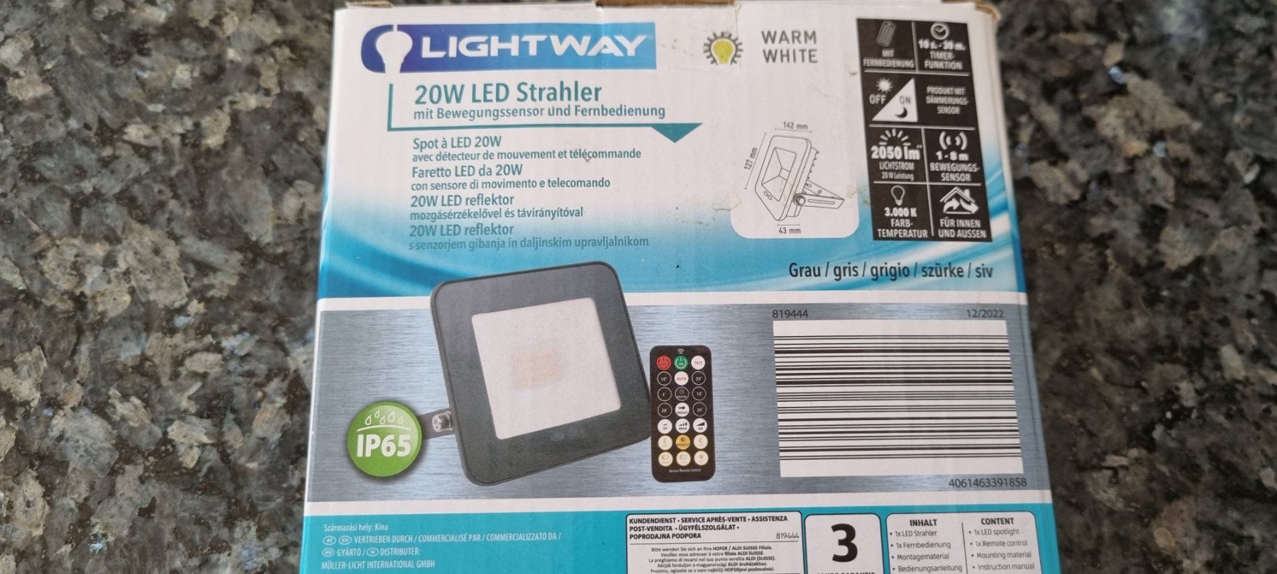 Lampade: Neuer LED Aussenstrahler Lightway 20W mit Bewegungssensor – Nuovo (secondo la descrizione) da egliswil venduto da Maggy6 1