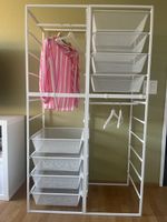 Offenes Kleidersystem Metall weiss ikea neuwertiger Zustand