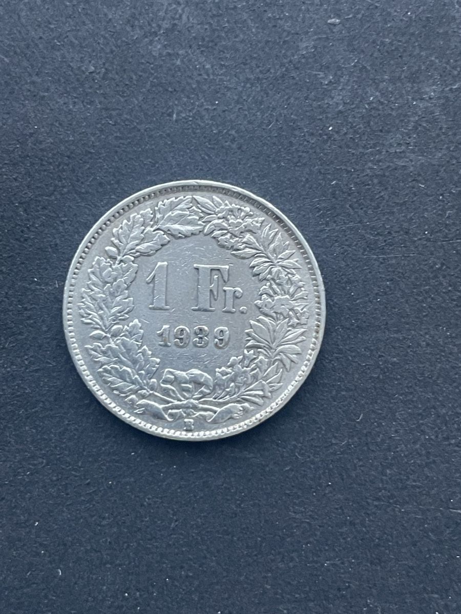 Tutti le monete: 1.- Silber CH Jahr 1939 – Usato da Meierskappel venduto da Hala03 2
