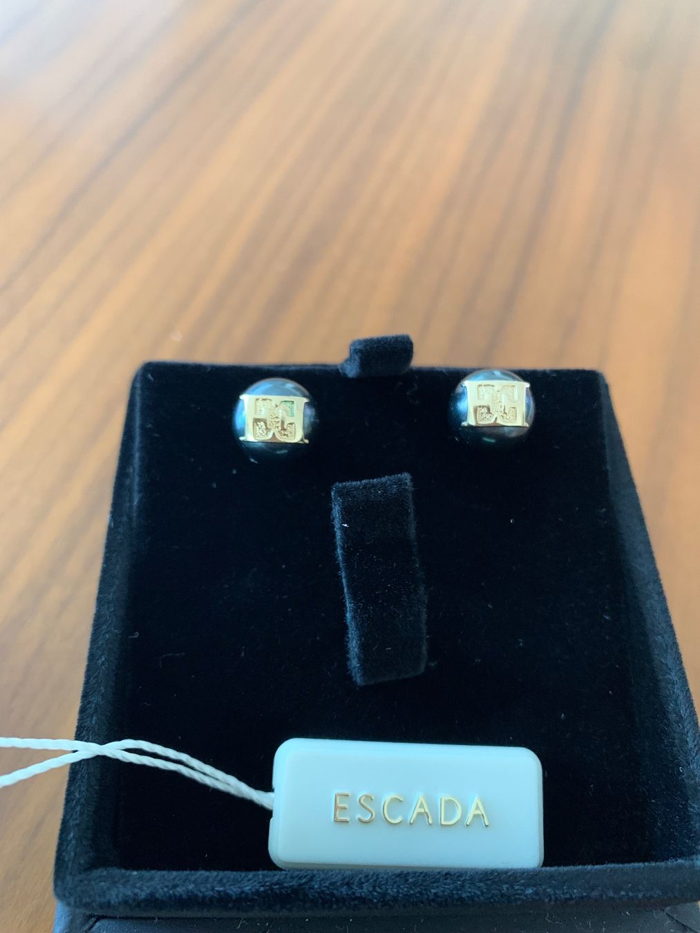 Escada Orecchini pendenti & Orecchini a lobo: ESCADA Ohrstecker | schwarz/gold | elegant – Usato da Affoltern am Albis venduto da Monica32 4