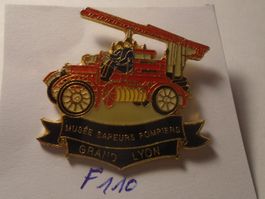 1 Museum Grand Lyon Feuerwehr Auto Pompiers Pin (F110)