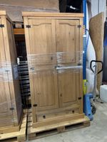 Schrank Holz Landhausstil Doppel Tuer mit Schublade