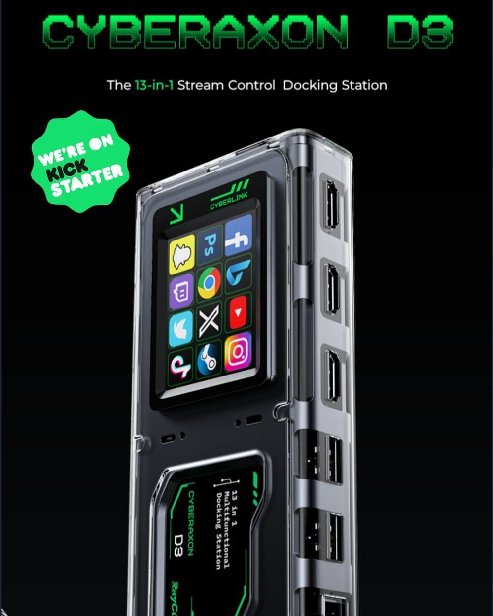 Docking station: Cyberaxon D3 USB-C Dock & Stream Deck (Neu, Ungeöffnet) – Nuovo e nell'imballaggio originale da Bern venduto da jjgen 3