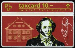 Taxcard P-37, S037.a 408E Jeremias Gotthelf ungebraucht
