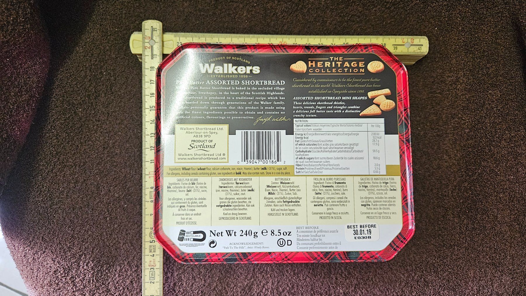 Altro in Decorazioni & Accessori: Scatola di latta Walkers – Usato da Melano venduto da H-Sara 2