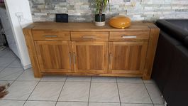 Sideboard Eiche Massivholz  3 Schubladen, 3 Türen