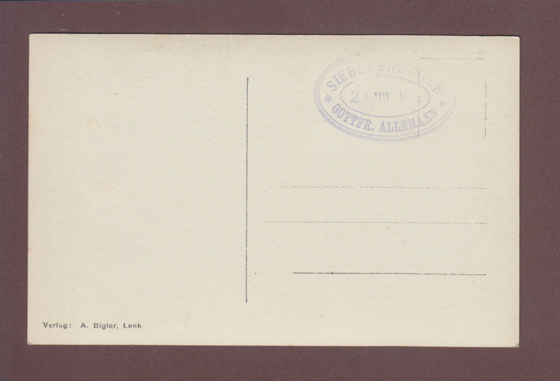 Cartoline postali: LENK - Siebenbrunnen – Usato da Pully venduto da nicecards 1
