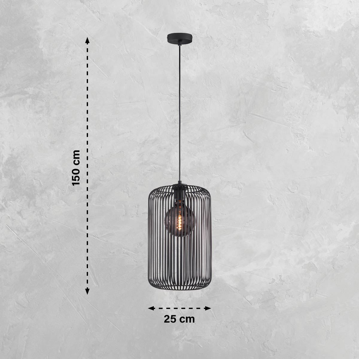 Lampadari & plafoniere: Pendelleuchte, Korb-Design, 150 cm Höhe – Nuovo (secondo la descrizione) da Kreuzlingen venduto da Smart-Light 3