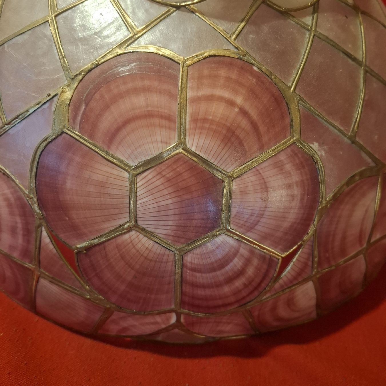 Lampadari & plafoniere: Vintage "Capiz Shell" Deckenlampe – Usato da Nürensdorf venduto da DANG3REUX 1