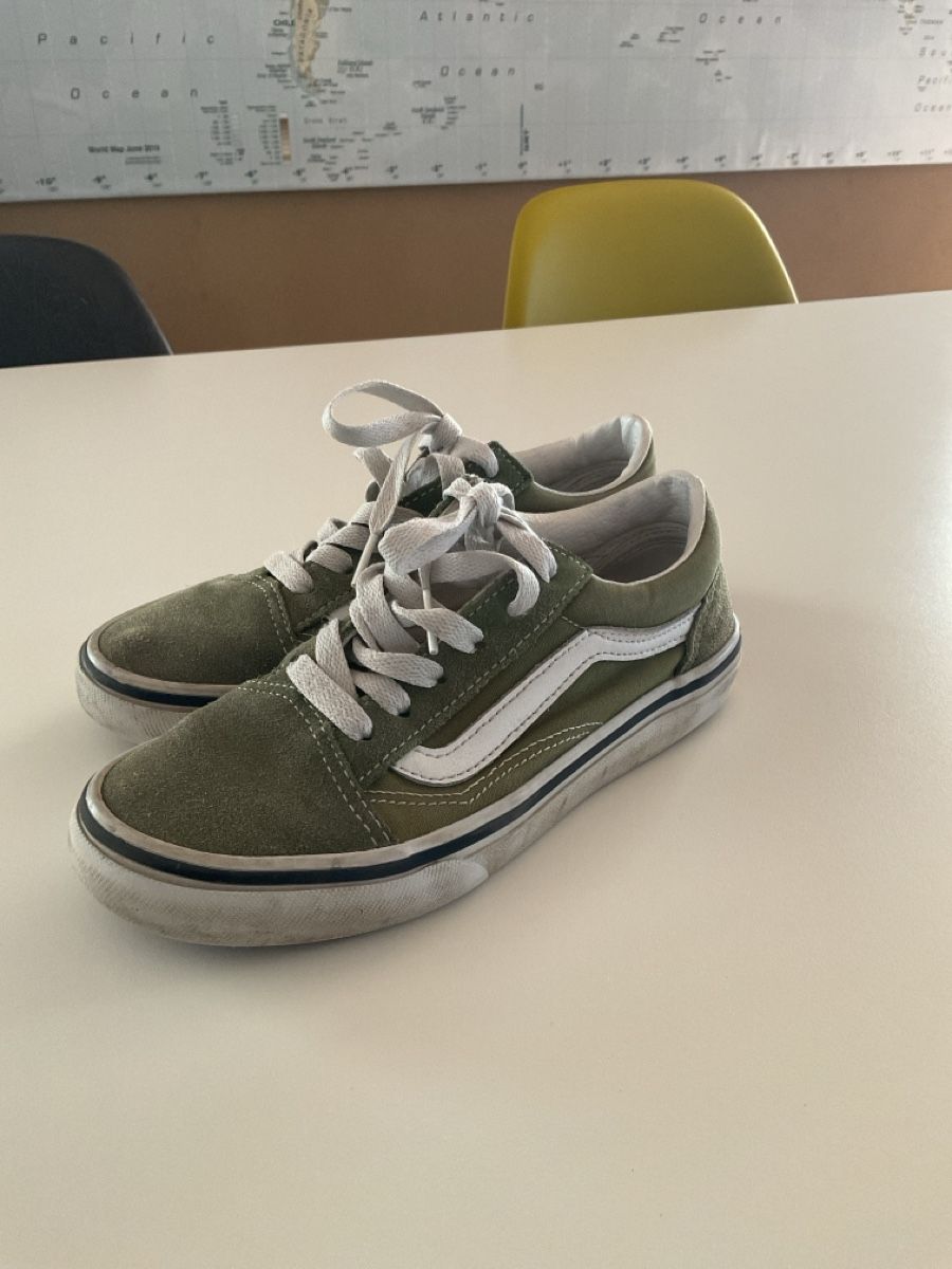 Vans Herrenschuhe: Baskets Vans Old Skool verte enfant taille 34 – Gebraucht aus Sommentier von 79thierry 1