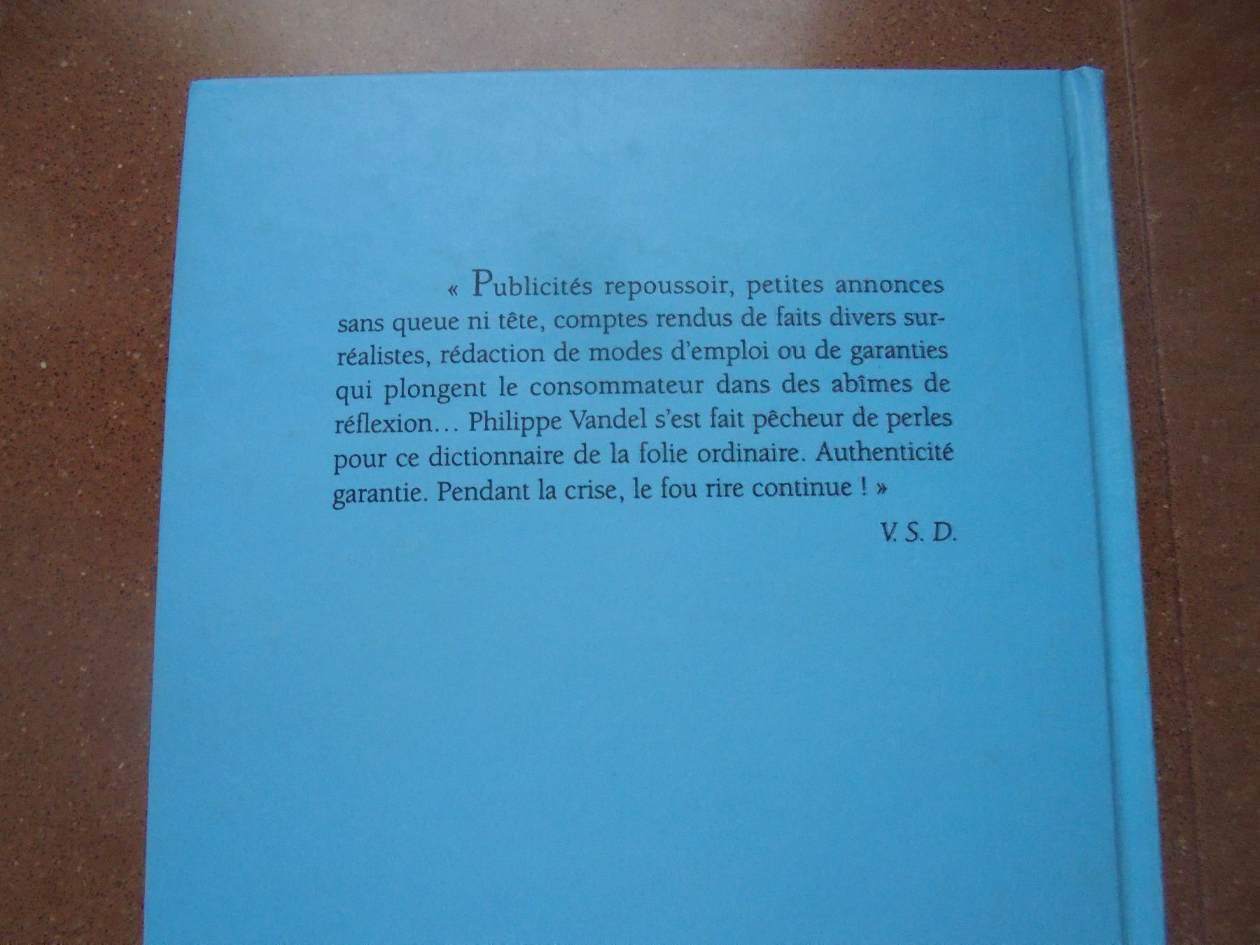 Libri: Le dico des paradoxes - Vandel – Usato da Vessy venduto da bm.par 1