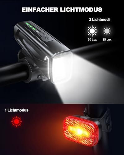 Ersatzteile: Fahrradlicht Set 60 Lux – Neu und originalverpackt aus Hundwil von Equiply 4