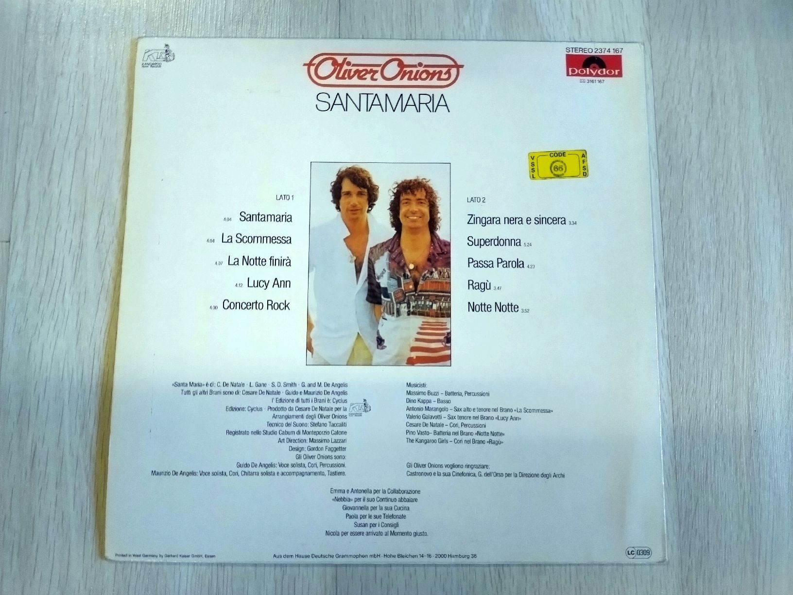 Dischi in vinile: Vinyle Oliver Onions Santamaria G- – Usato da Farvagny-le-Grand venduto da LaCaverne 2
