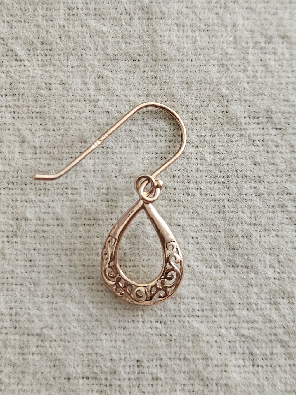Ohrringe & -stecker: Ohrhänger rosé vergoldet Silber 925 – Gebraucht aus Bern von Sabulise 1