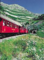 Dampfbahn Furka-Bergstrecke in der Rottenschlucht