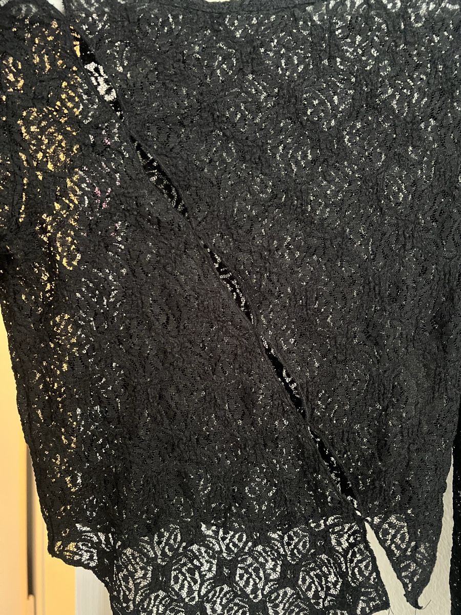 Camicette: Bluse Spitzenoberteil, schwarz, lace top – Nuovo (secondo la descrizione) da Zürich venduto da sellingmystuff1 1