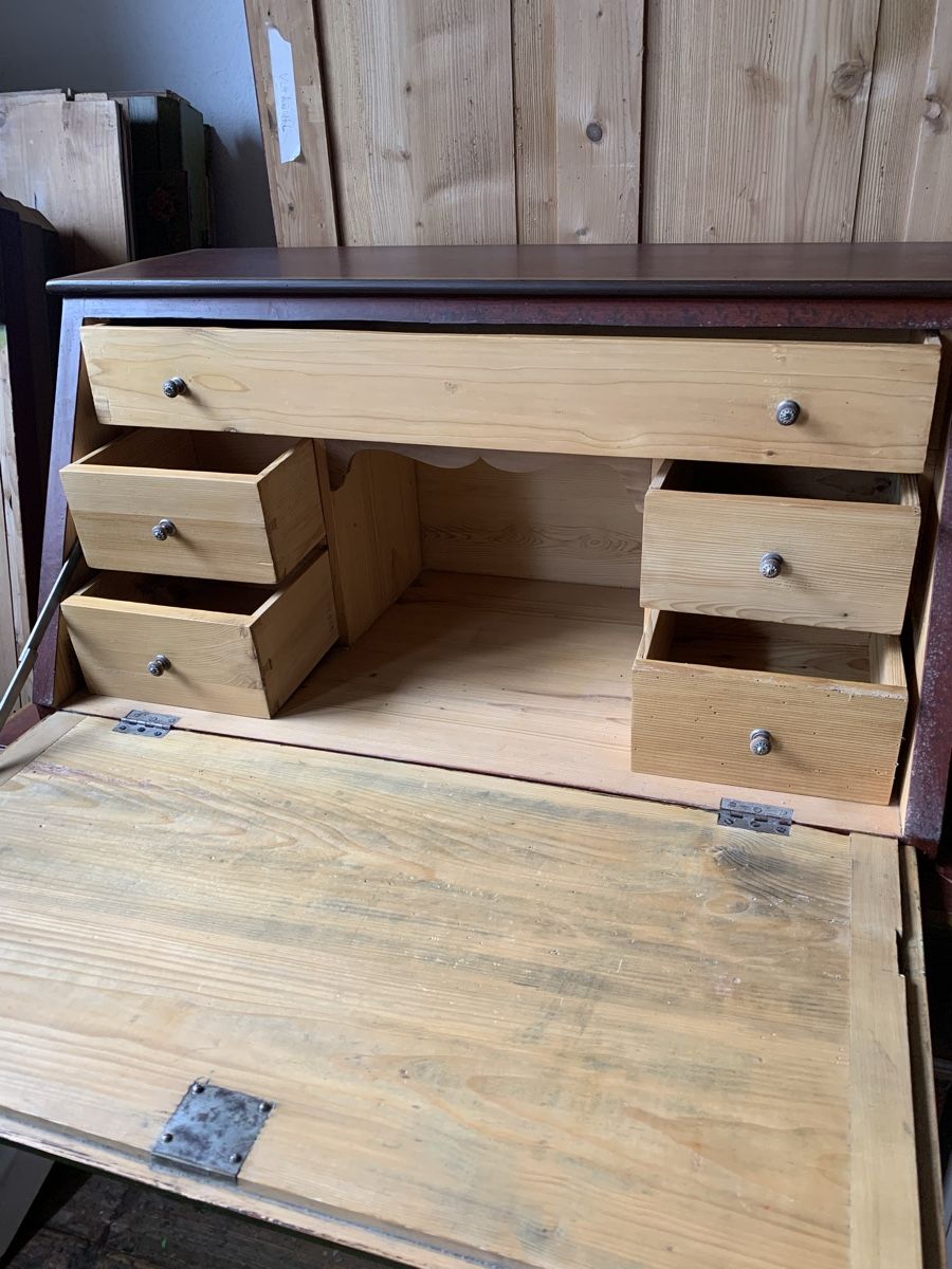 Cassettiere: Aufsatzkommode mit Bauernmalerei – Usato da Gontenschwil venduto da Mark_Buehler_DH 2