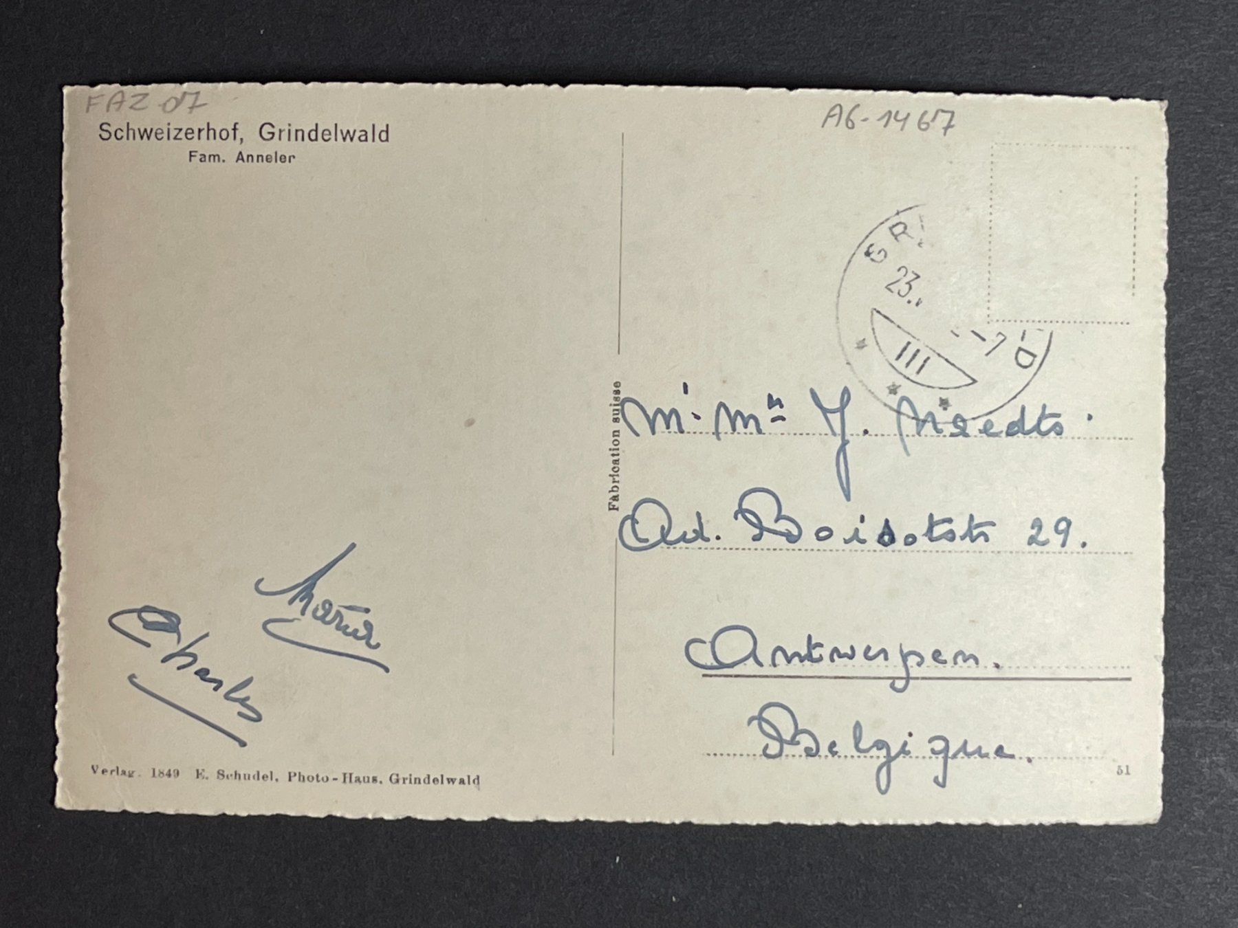 Cartoline postali: Grindelwald, Schweizerhof – Usato da Steg VS venduto da _vinci_ 1