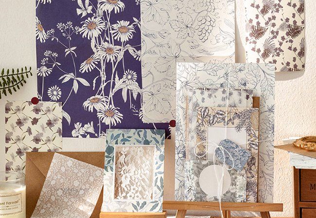 QUARKZMAN Vintage Scrapbook Papier - 60 Stück Bastelpapier Für Journaling & DIY