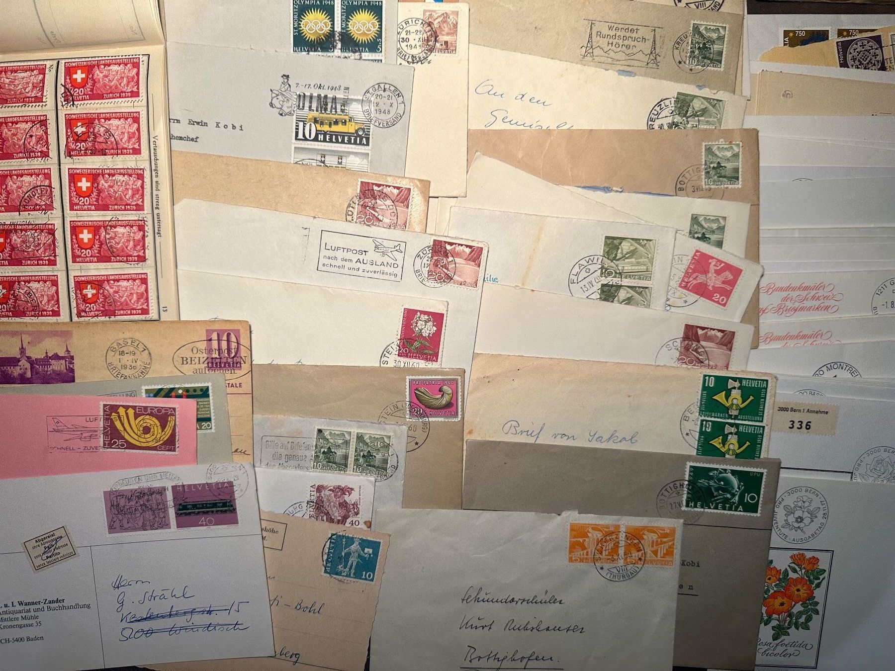 Tutti i francobolli: Grosse Sammlung Bedarfsbriefe Sonderbriefe FDC usw. – Usato da Stettfurt venduto da 2442 7