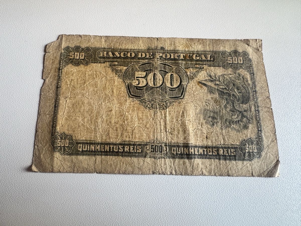 Banknoten: 500 Reis Portugal 1904 – Gebraucht aus Ilanz von tai_q2yd 1