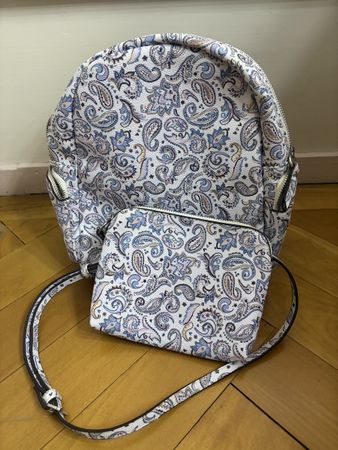 Backpack and a small bag - faux leather