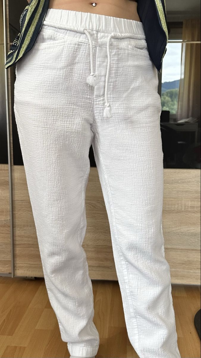 Closed Pantaloni: Pantalon Closed blanc, coton, taille S neuf – Nuovo (secondo la descrizione) da Vuippens venduto da ale_6gkb