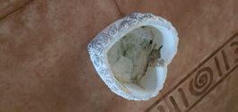 3 Deko Blumentöpfe, Herz und rund, Shabby Chic Vintage Look