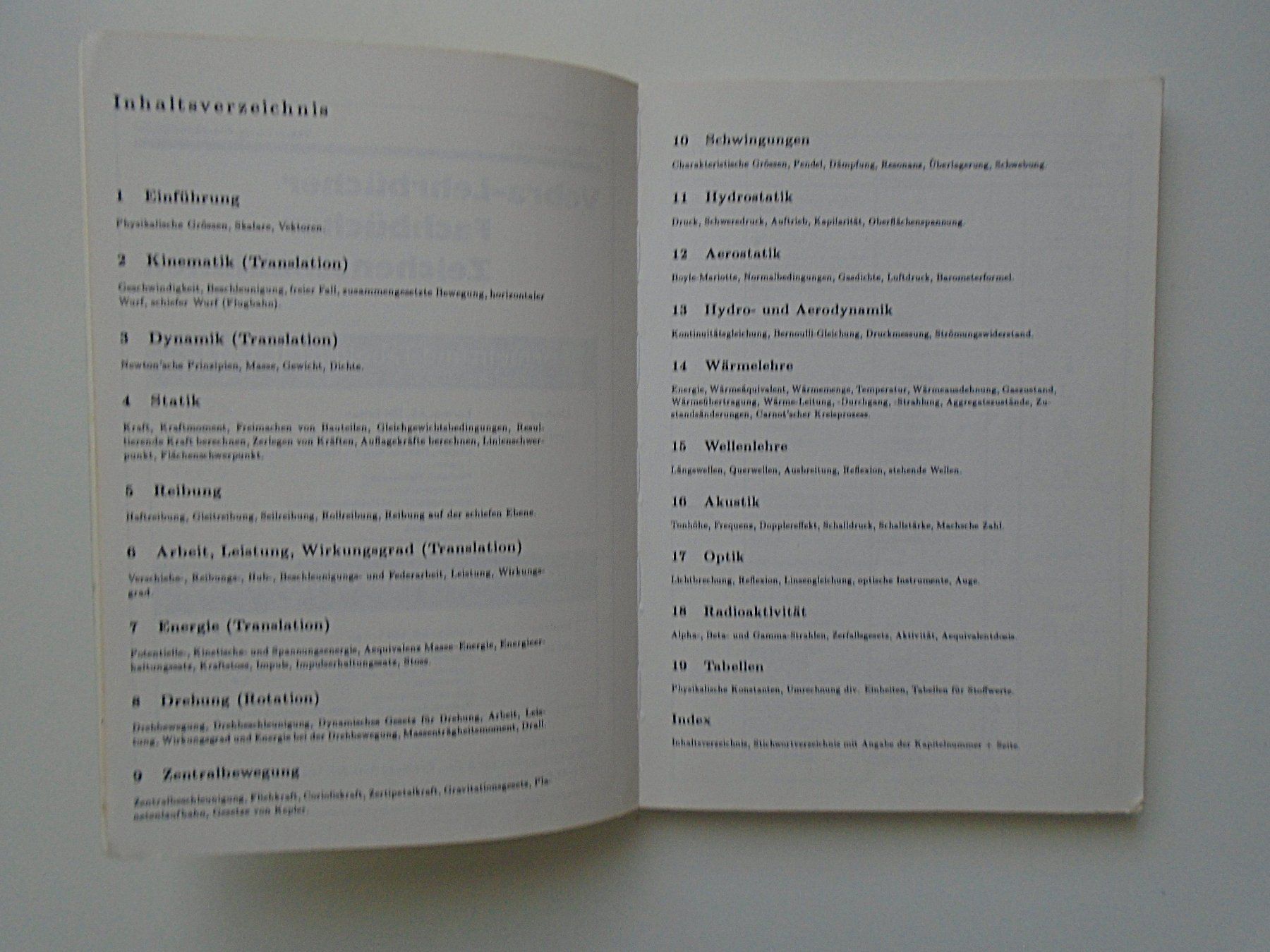 Libri: PHYSIK - Formelsammlung / Benedetti – Usato da Pfeffingen venduto da Elfenstein 1
