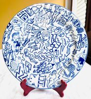 BOPLA Langenthal Porzellanteller Serie „GRAFFITI“ ca. 27.5cm