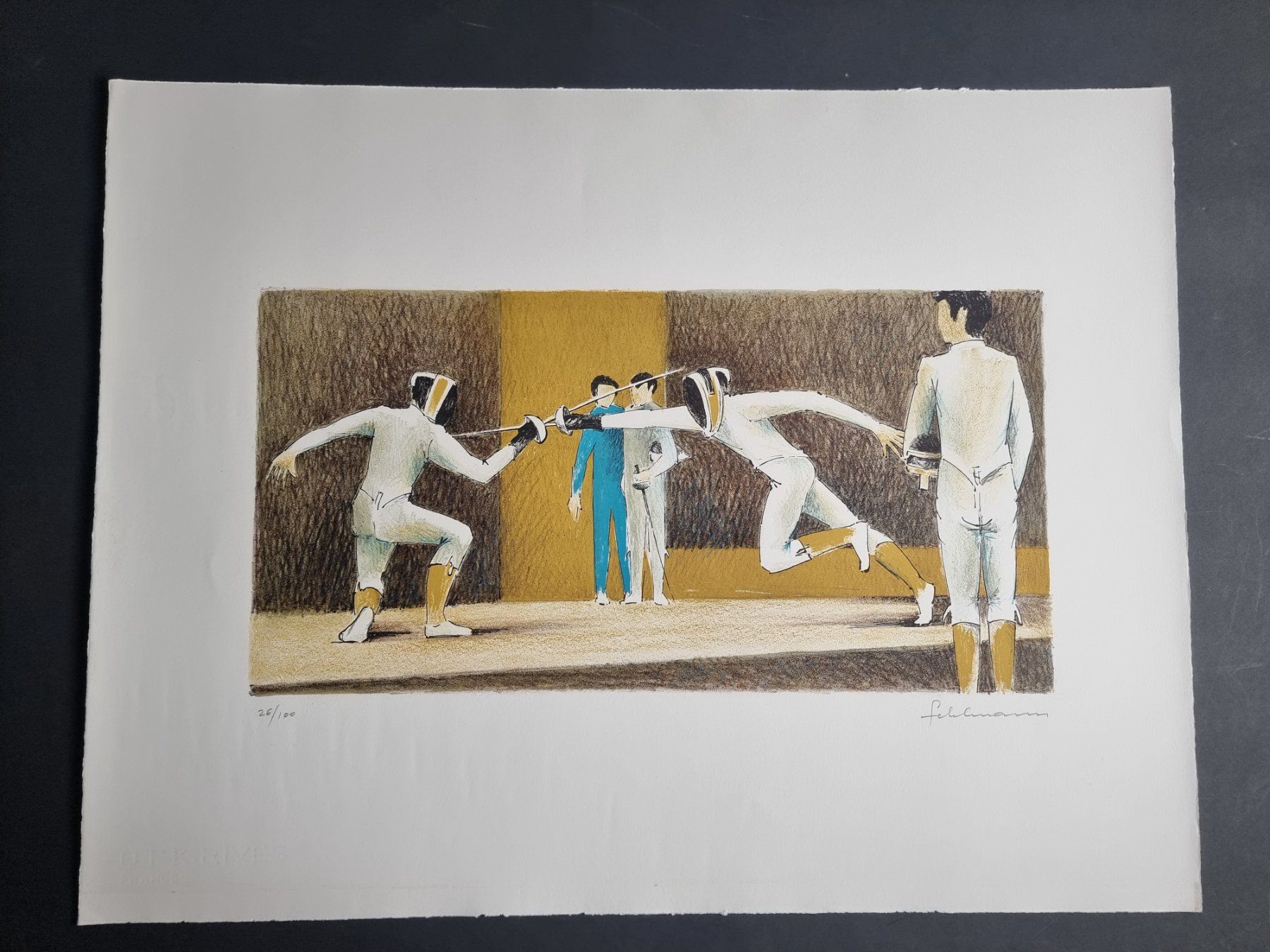 Grafica & Litografie: WERNER FEHLMANN LITHOGRAPHIE SIGNIERT NUMMERIERT – Usato da Gersau venduto da grafik-kunst 1